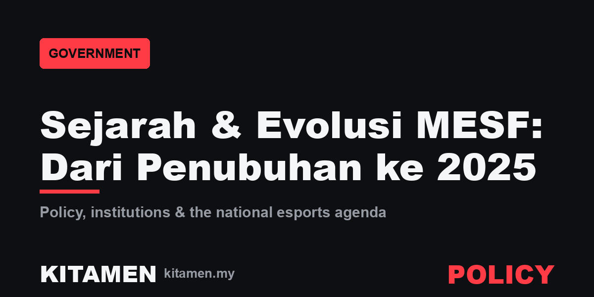 Sejarah & Evolusi MESF: Dari Penubuhan ke 2025 — KITAMEN